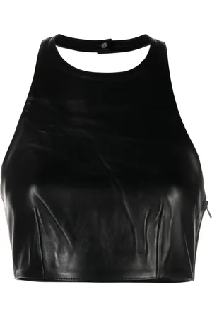 Mainless Sleeveless cropped top