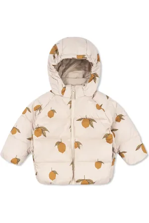 Konges Sløjd Lemon-print padded jacket