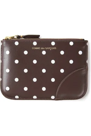 Comme des Garçons Polka-dot print leather purse