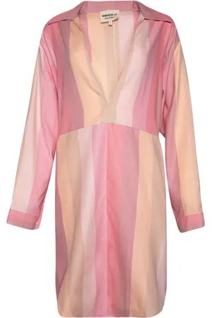Marrakshi Life Stripe-print cotton tunic dress