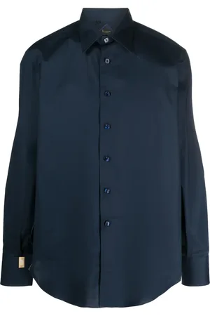 BILLIONAIRE Logo-embroidered cotton shirt
