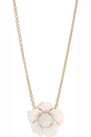Irene Neuwirth 18kt yellow One Of a Kind Tropical Flower opal necklace