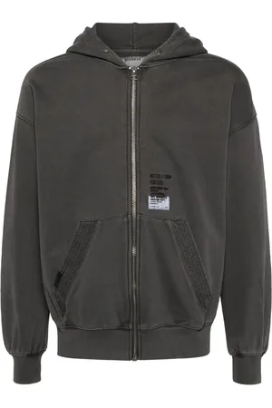Musium Div. Logo-patch hooded jacket