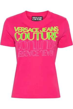 VERSACE Logo-print cotton T-shirt