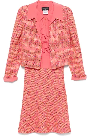 CHANEL 2001 tweed dress set