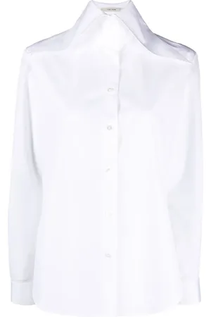 The Row Pointed-collar long-sleeve shirt
