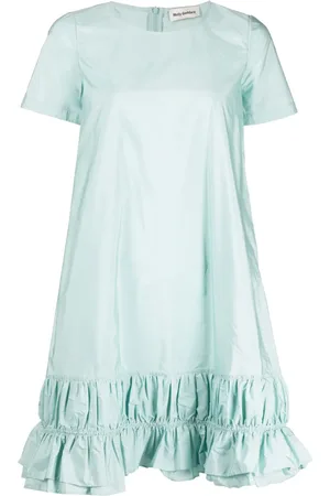 Molly Goddard Ruffle-hem short-sleeve dress