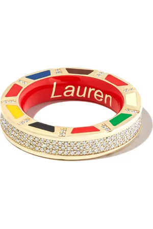 Lauren Rubinski 14kt yellow and white gold diamond ring