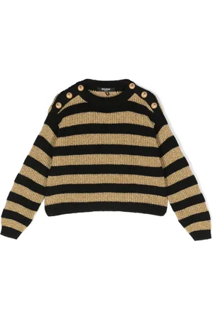 Balmain Stripe-pattern knit jumper