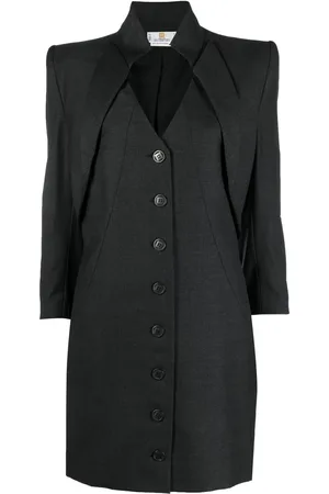 Givenchy 1990s layered single-breasted coat