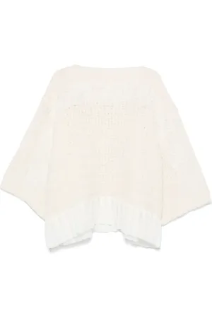 Maurizio Mykonos Corded lace-appliqué sweater