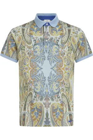 Etro Paisley-print cotton polo shirt