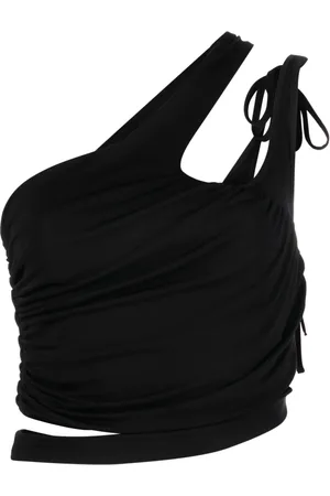 ANDREADAMO Draped cropped top