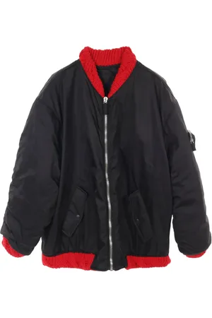 Prada 2010s knitted-detailed bomber jacket