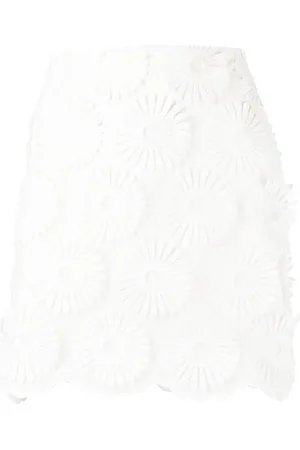 Elie saab Floral-embroidered miniskirt
