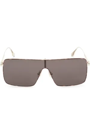 Victoria Beckham Logo-engraved shield-frame sunglasses