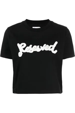 Izzue Slogan-embroidered cotton T-shirt