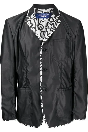 JUNYA WATANABE Contrasting-trim buttoned blazer