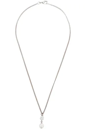 CHANEL 2000s embellished CC necklace