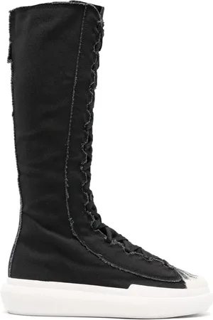 Y-3 Nizza distressed boot sneakers