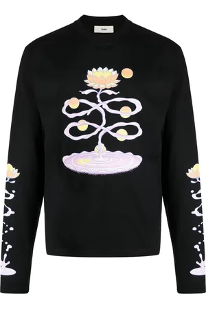 Kennel & Schmenger Graphic-print jersey-knit sweatshirt