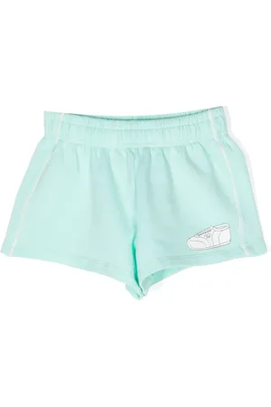 Mini Rodini Logo-printed organic cotton shorts