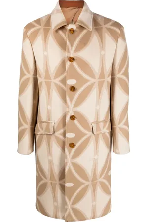 Etro Geometric-pattern wool coat