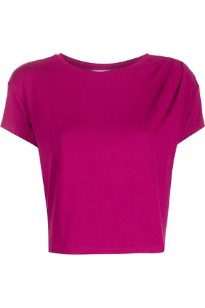Marchesa Notte Round neck cropped T-shirt