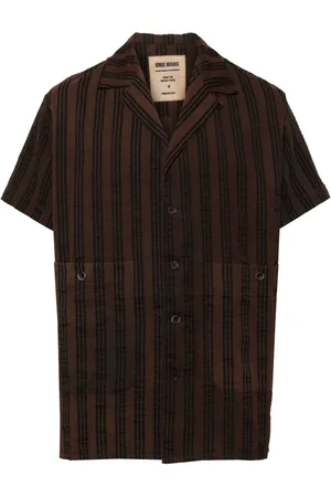 UMA WANG Striped short sleeves shirt