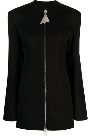 The Attico Zip-up virgin wool minidress