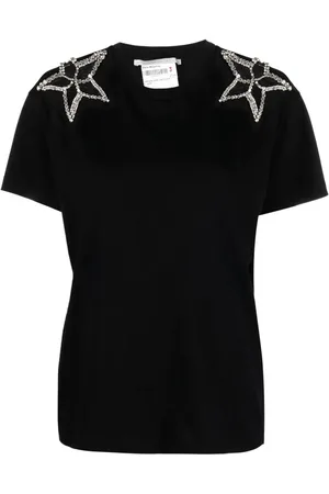 Stella McCartney Crystal-embellished short-sleeved T-shirt