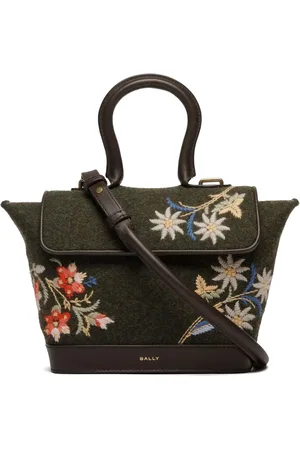 Bally Alpine Flower-embroidered cross body bag