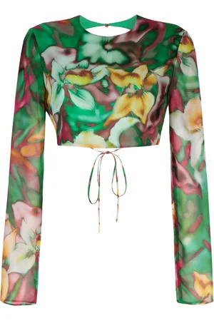The Andamane Floral-print open-back top