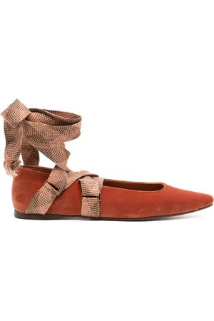 ULLA JOHNSON Arlo velvet ballerina shoes