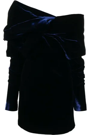 Tom Ford Ruched-detailing velvet minidress
