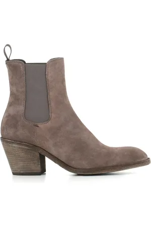 Officine creative 55mm almond-toe suede boots