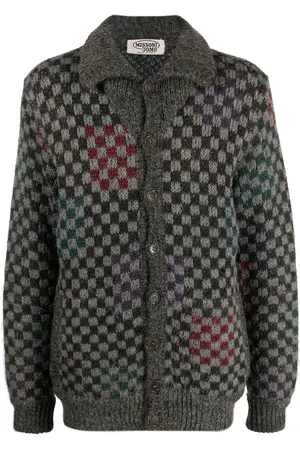 Missoni 1980s checkered knitted jacket