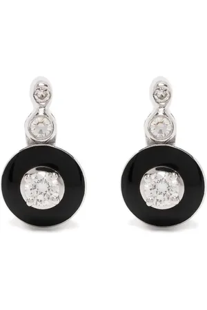 SELIM MOUZANNAR 18kt white gold Mina diamond earrings