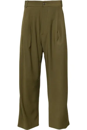 Hed Mayner Pleated cropped trousers