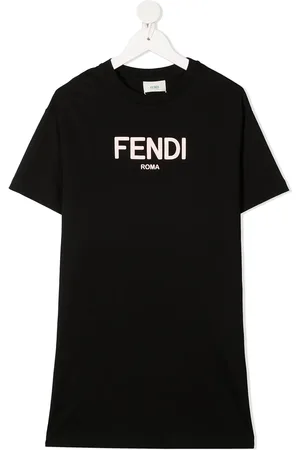Fendi Logo-print cotton T-shirt dress