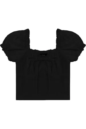 tout a coup Puff-sleeves ruffle-trim blouse