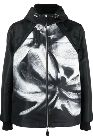 Alexander McQueen Dragonfly Shadow hooded bomber jacket
