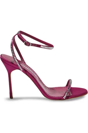 Manolo Blahnik Crinastra 105mm satin strappy sandals