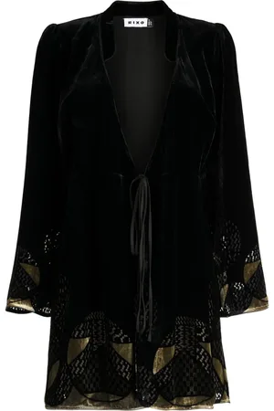 RIXO London Iris velvet short dress