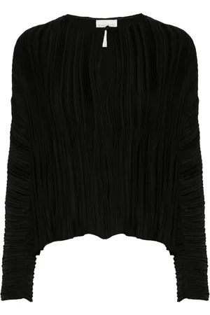 FORTE FORTE Plissé-effect blouse