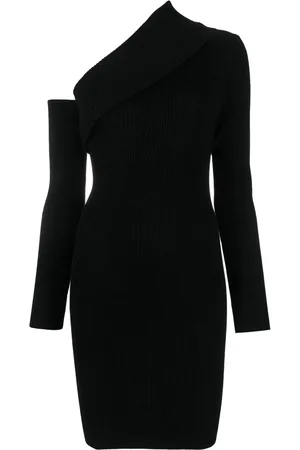 FEDERICA TOSI Off-shoulder ribbed-knit dress