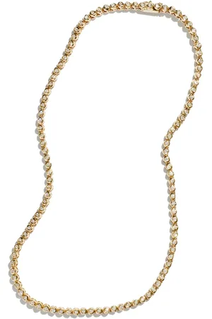 Fie Isolde 14K yellow Alfa diamond necklace