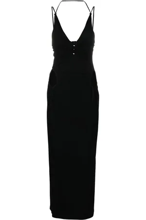 DION LEE Rivet cut-out maxi dress