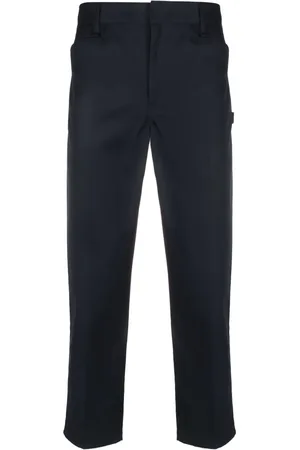 NEIGHBORHOOD Logo-patch cropped trousers