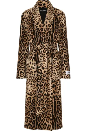 Dolce & Gabbana KIM DOLCE&GABBANA leopard-print terrycloth coat